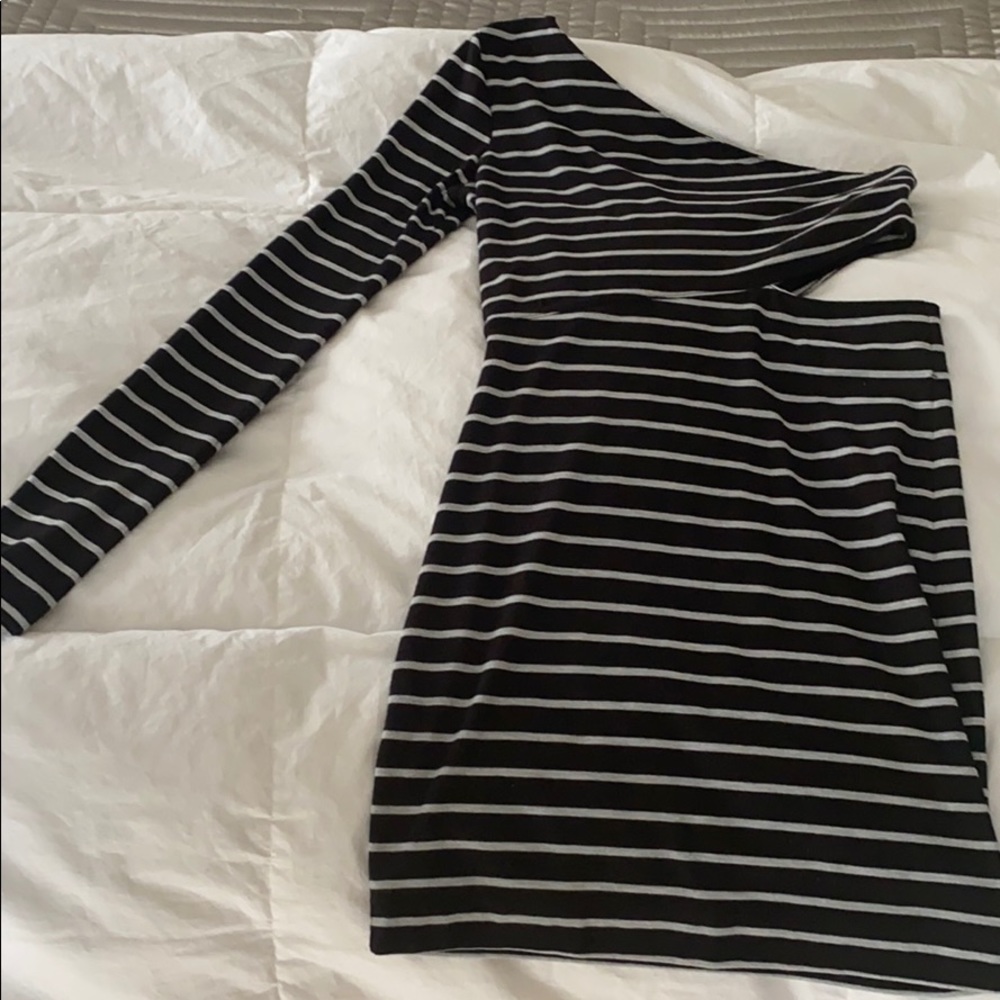 BCBG Off Shoulder Mini Dress